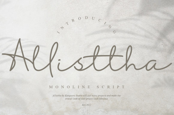 Allisttha: A Curious Script with Clear Modern Confidence