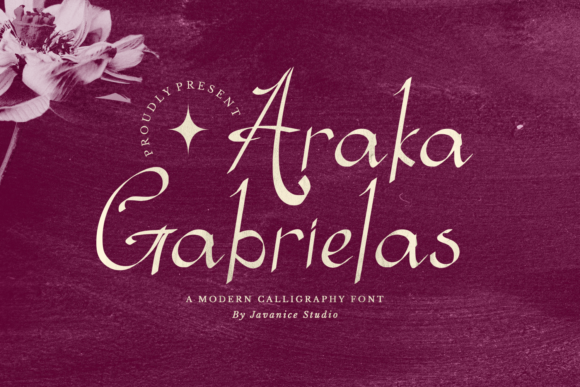 Araka Gabrielas: A Handwritten Font for Craft and Design