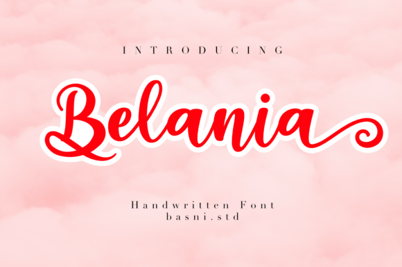 Belania: A Romantic Script Font for Digital Marketers