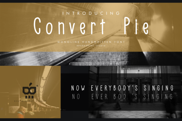 Convert Pie: A Script Font Designed for Modern Digital Layouts