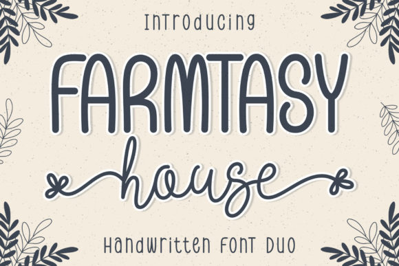 Farmtasy House: A Delicate Duo Font for Makers