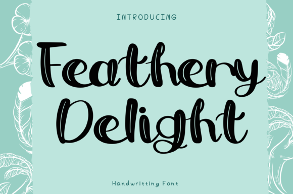 Feathery Delight: A Whimsical Font for Creative Campaigns