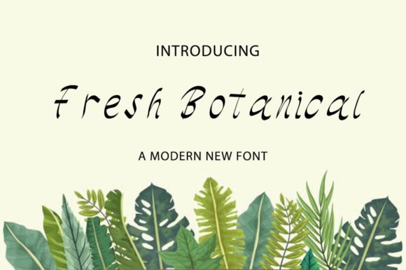 Fresh Botanical: A Versatile Script Font for Web Design