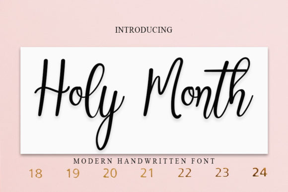 Holy Month: A Font That Builds a Polished Brand Identity