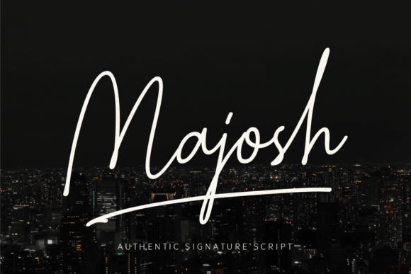 Majosh: A Script Font for Elegant Brand Building