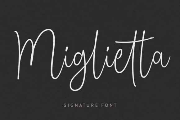 Miglietta: A Script Font for Real Projects