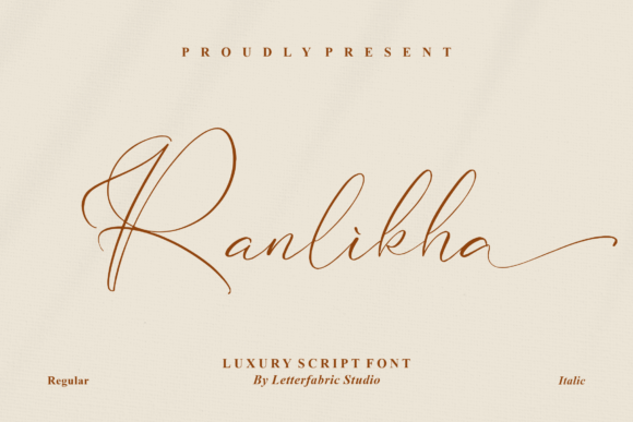 Ranlikha: A Luxury Script Font for Your Brand's Signature