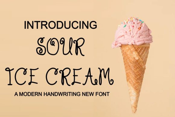 Sour Ice Cream Font: A Cute Typeface for Real Campaign Work