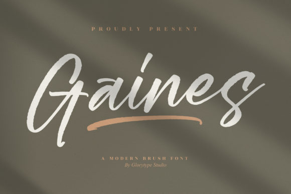 The Gaines Font: Modern Handwritten Style for Digital Design
