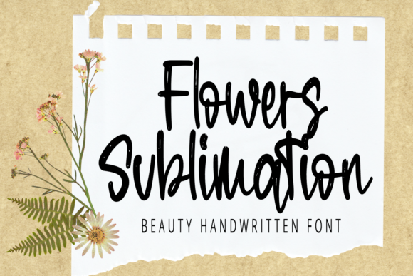 Transform Your Brand with Flowers Sublimation Font