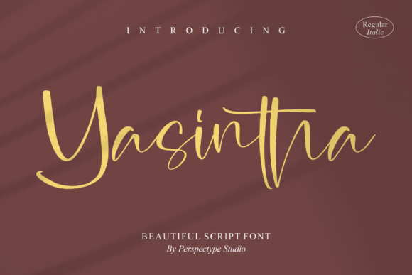 Yasintha: An Elegant Script Font for Modern Branding