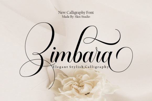 Zimbara: A Stylish Script Font for Your Brand's Signature Look